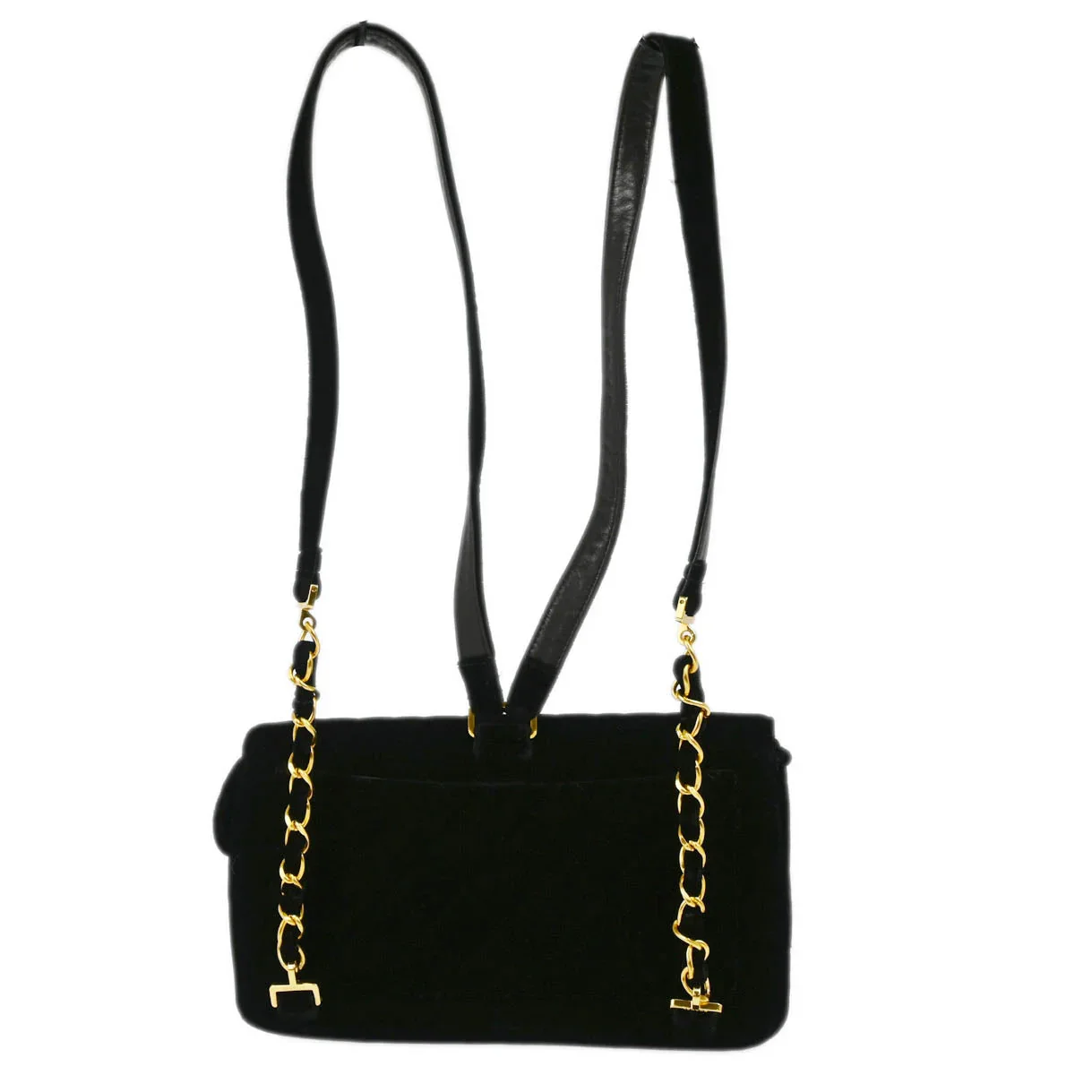 Chanel 1994-1996 Black Velvet Backpack - Image 2