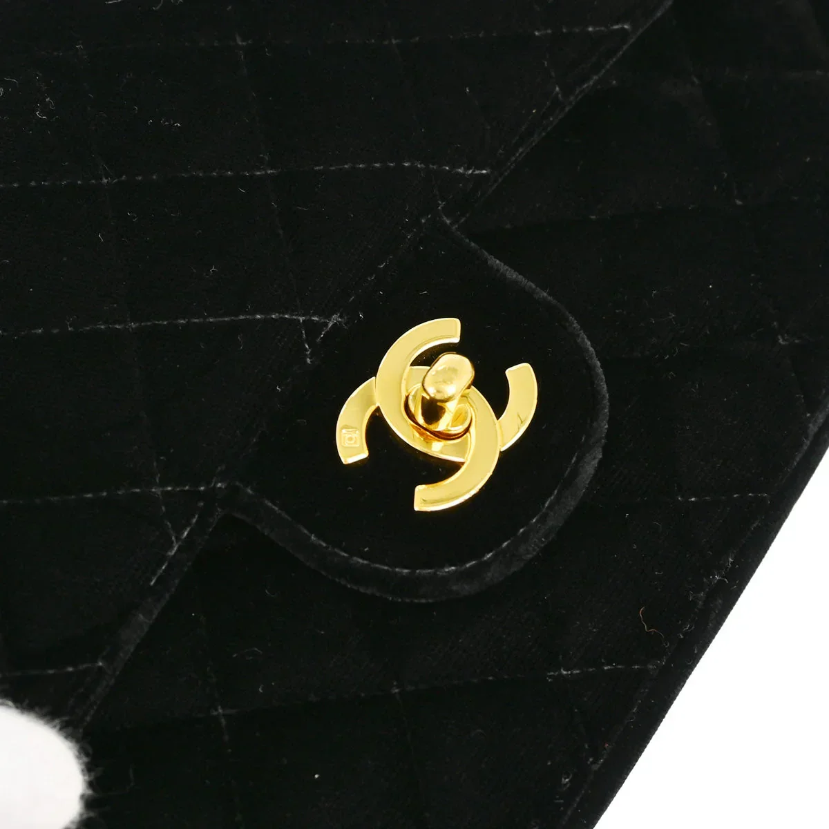 Chanel 1994-1996 Black Velvet Backpack - Image 5