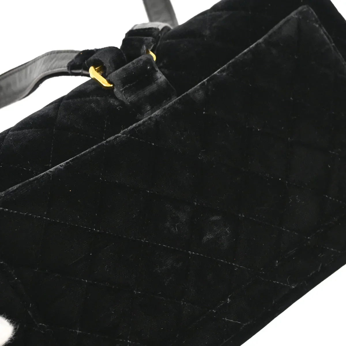 Chanel 1994-1996 Black Velvet Backpack - Image 7