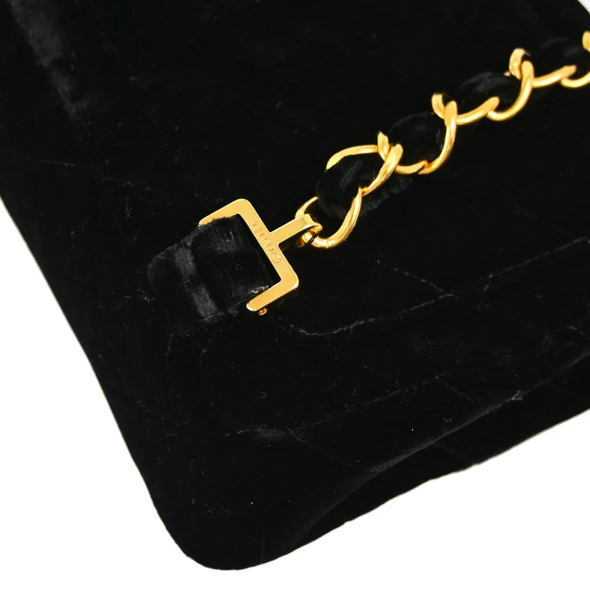 Chanel 1994-1996 Black Velvet Backpack - Image 8