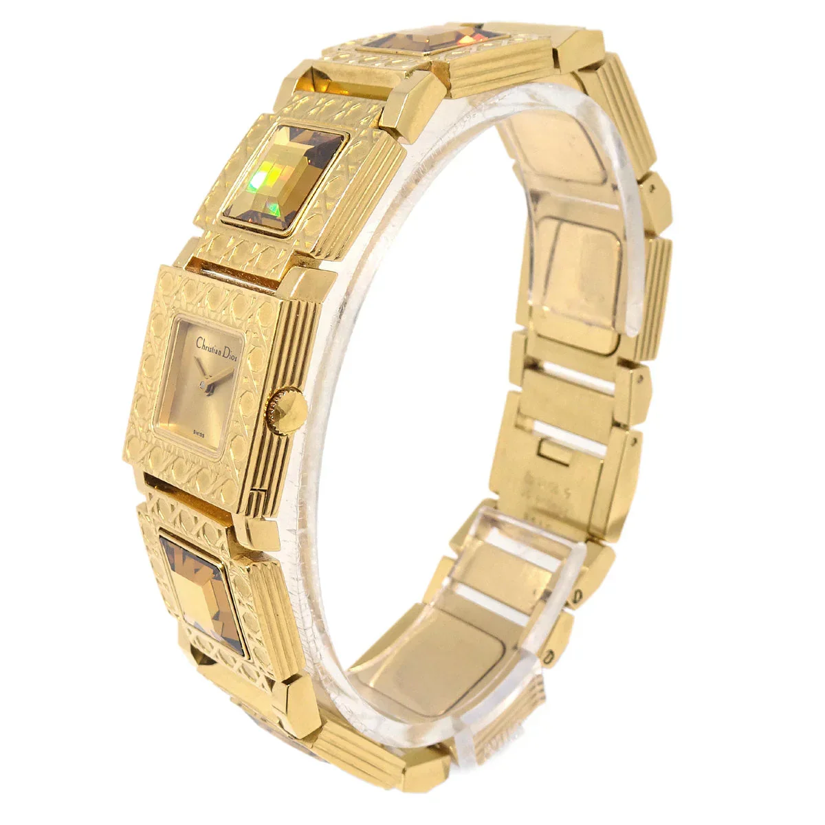 Christian Dior D60-159 La Parisienne Quartz Watch Gold - Image 3