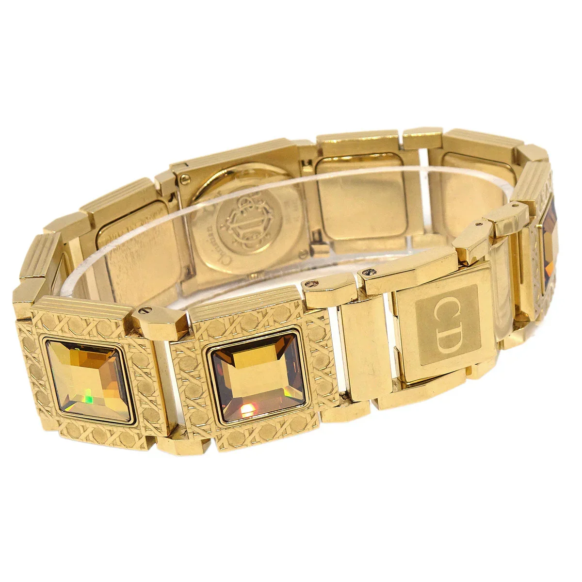 Christian Dior D60-159 La Parisienne Quartz Watch Gold - Image 4