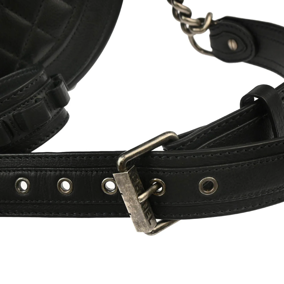 Chanel 2014 Black Caviar Pony Hair Paris-Dallas Shoulder Bag - Image 7