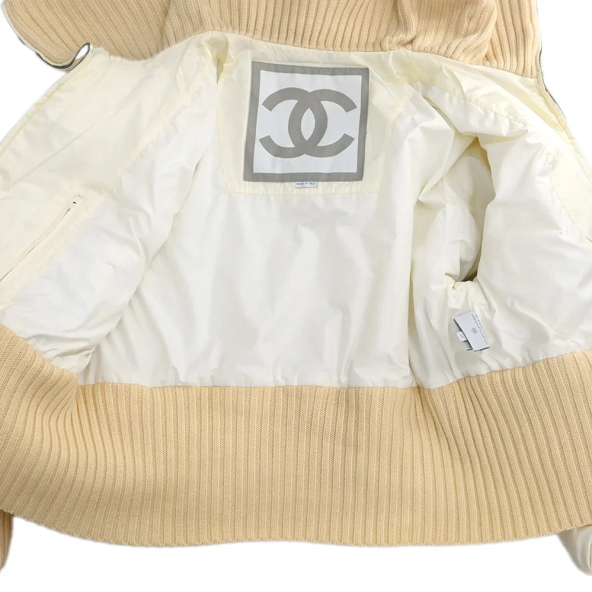 Chanel 2000 Sport Line Zip Up Jacket White #40 - Image 10