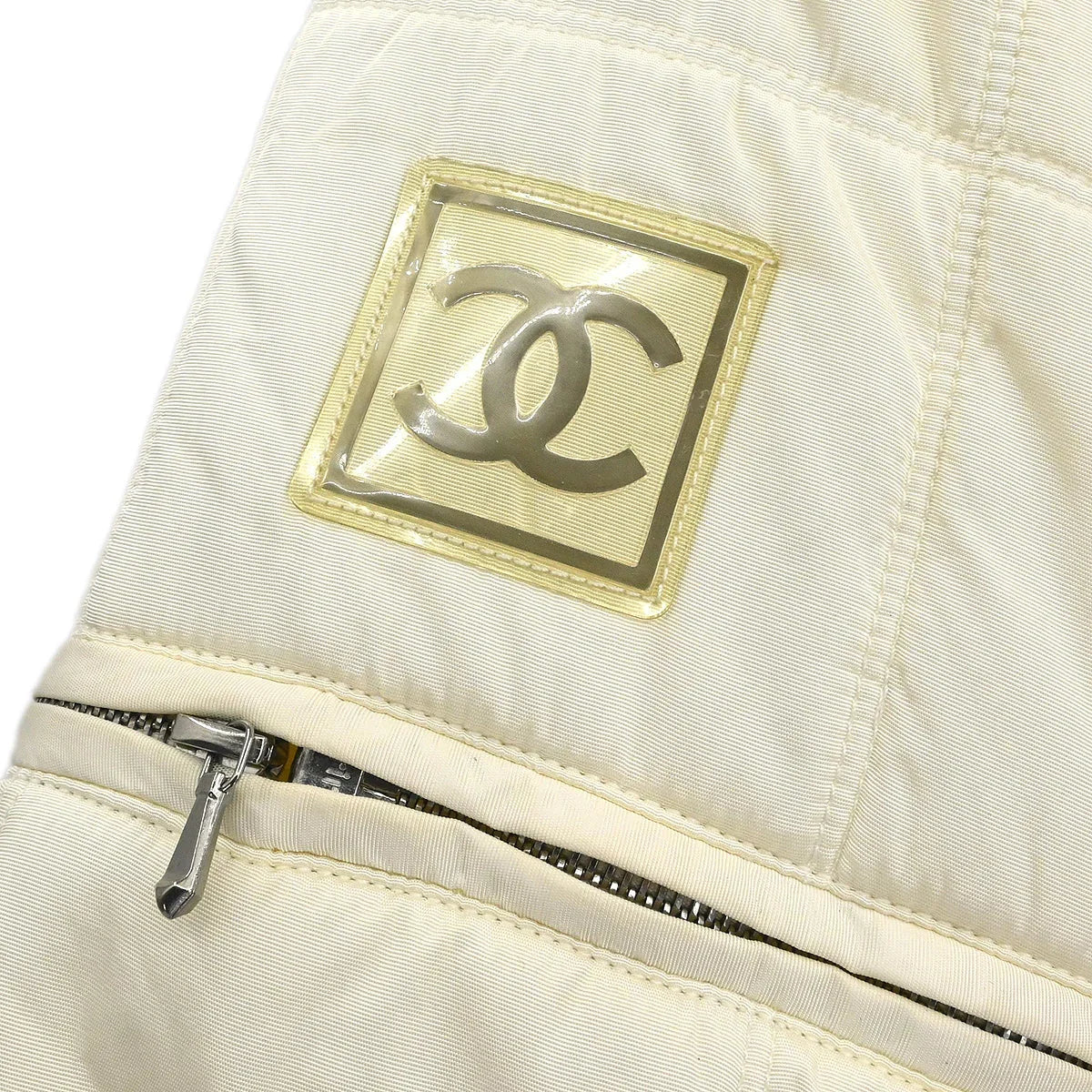 Chanel 2000 Sport Line Zip Up Jacket White #40 - Image 5
