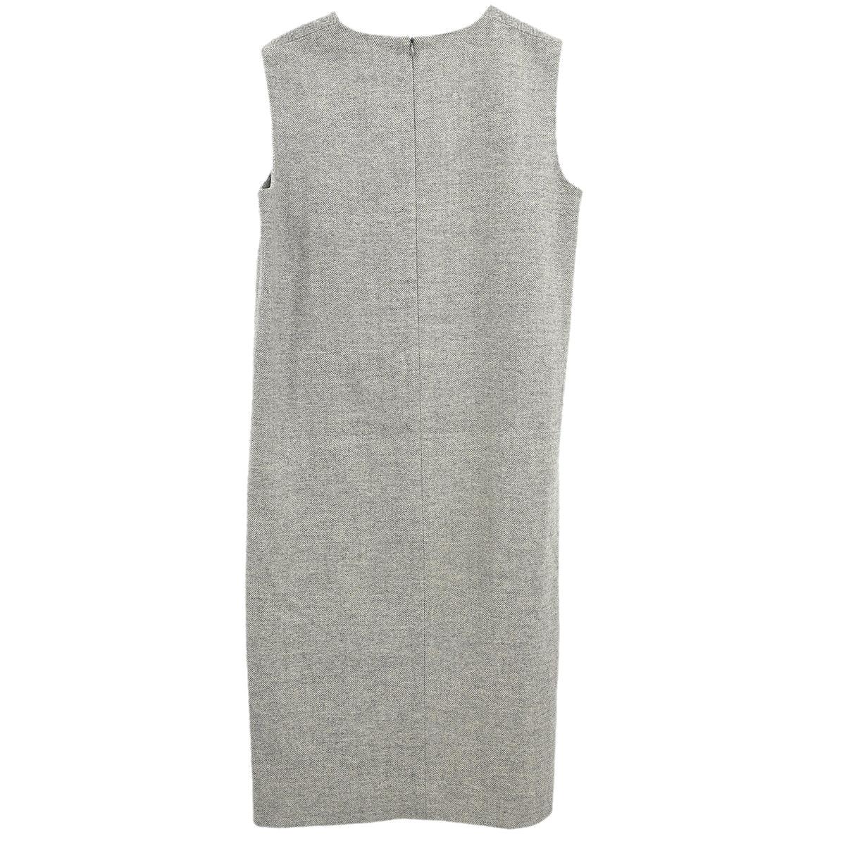 Hermes Sleeveless Dress Gray #40 - Image 2