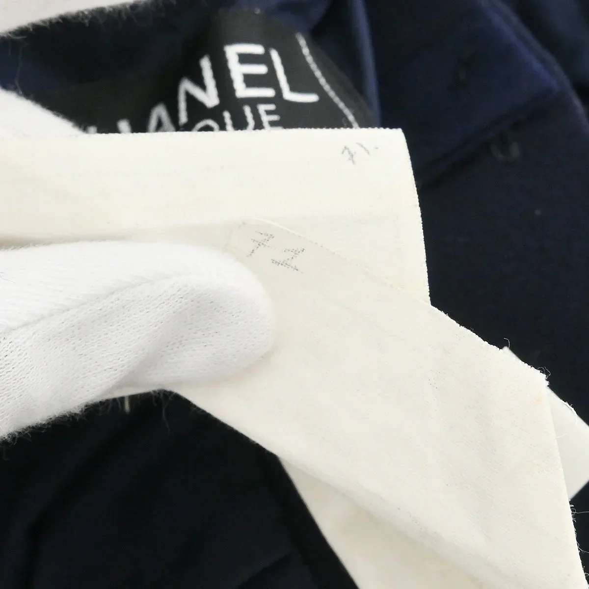 Chanel Setup Suit Jacket Skirt Navy #34 - Image 10