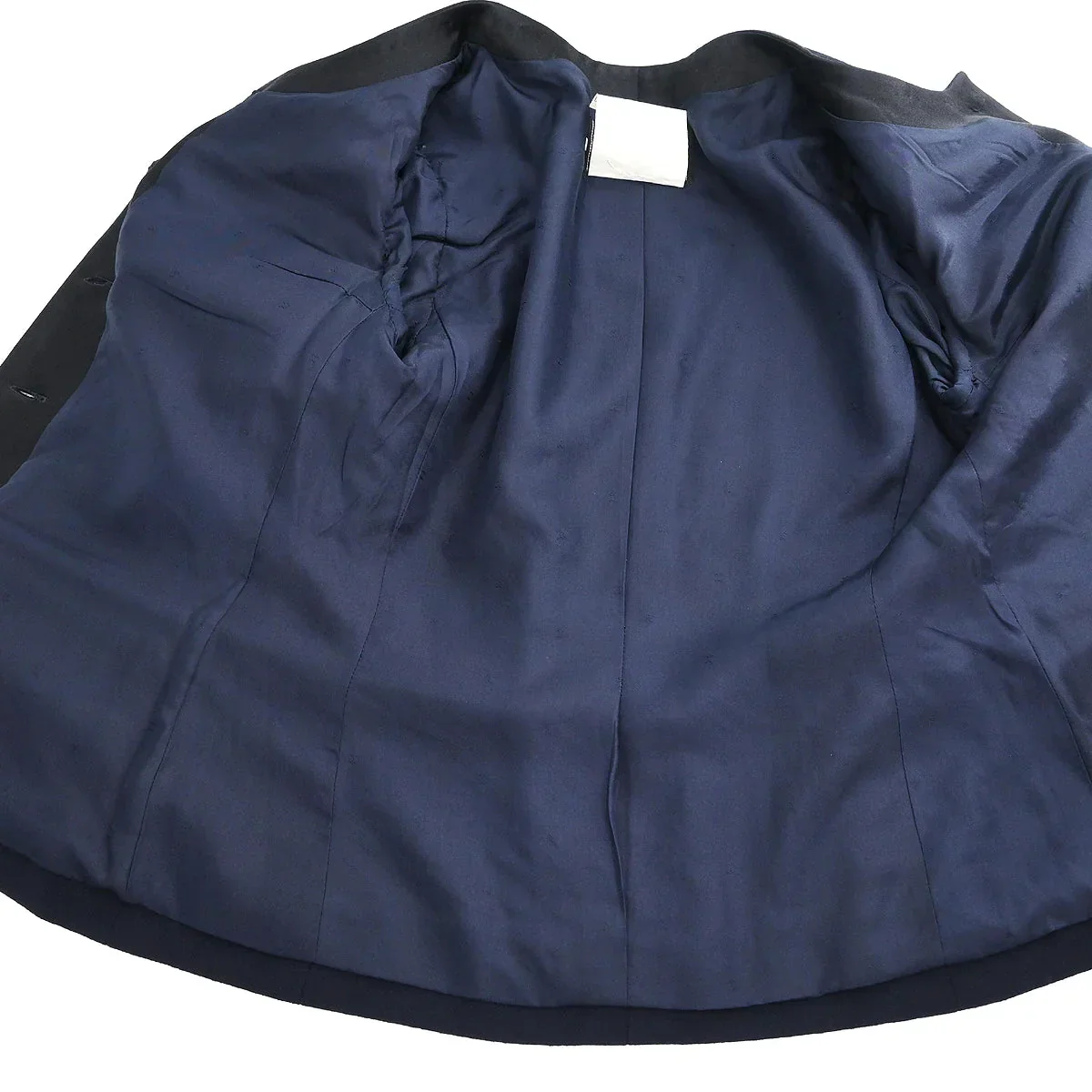 Chanel Setup Suit Jacket Skirt Navy #34 - Image 5