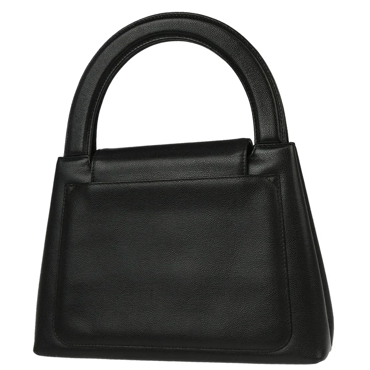 Chanel 1997-1999 Black Caviar Handbag - Image 2