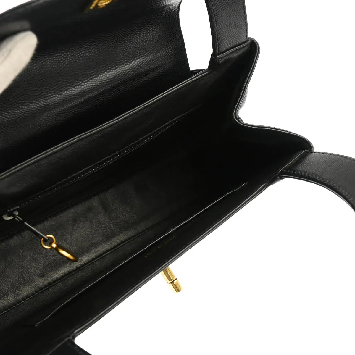 Chanel 1997-1999 Black Caviar Handbag - Image 4