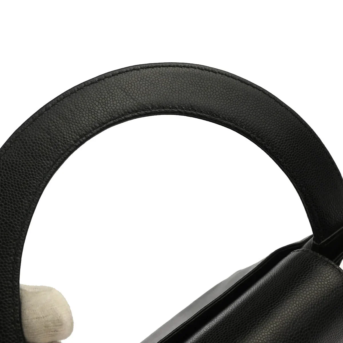Chanel 1997-1999 Black Caviar Handbag - Image 8