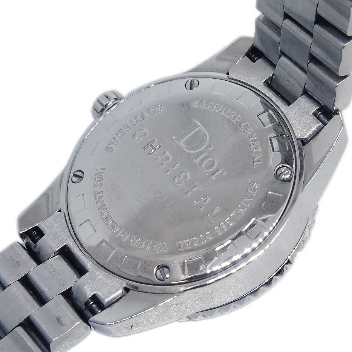 Christian Dior CD112113 Crystal Quartz Watch SS Diamond - Image 7