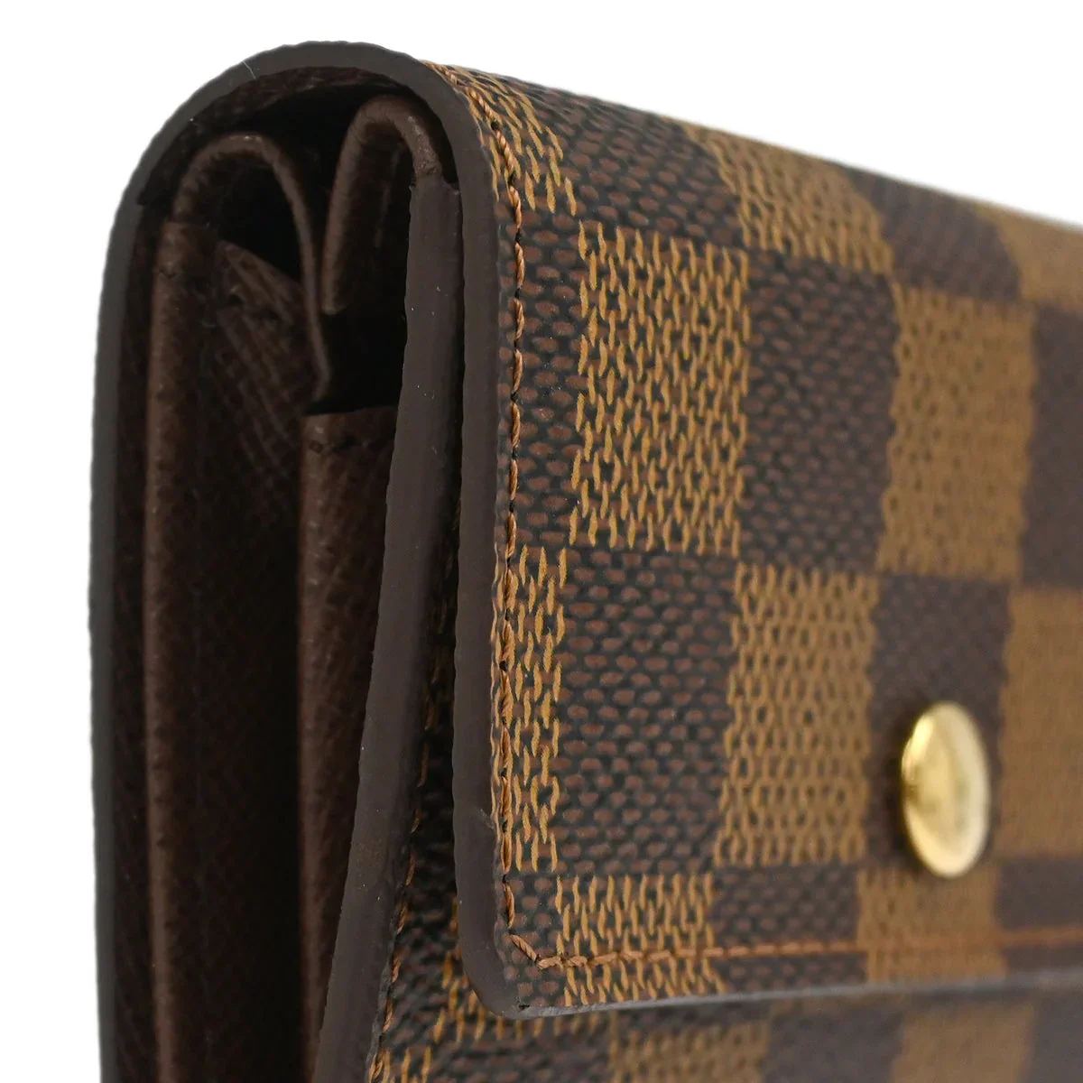 Louis Vuitton 2005 Damier Porte Monnaie Plat Coin Case Wallet N61930 - Image 3