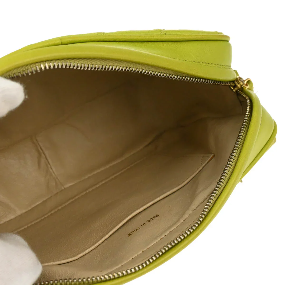 Chanel 1994-1996 Light Green Lambskin Camera Bag Mini - Image 4