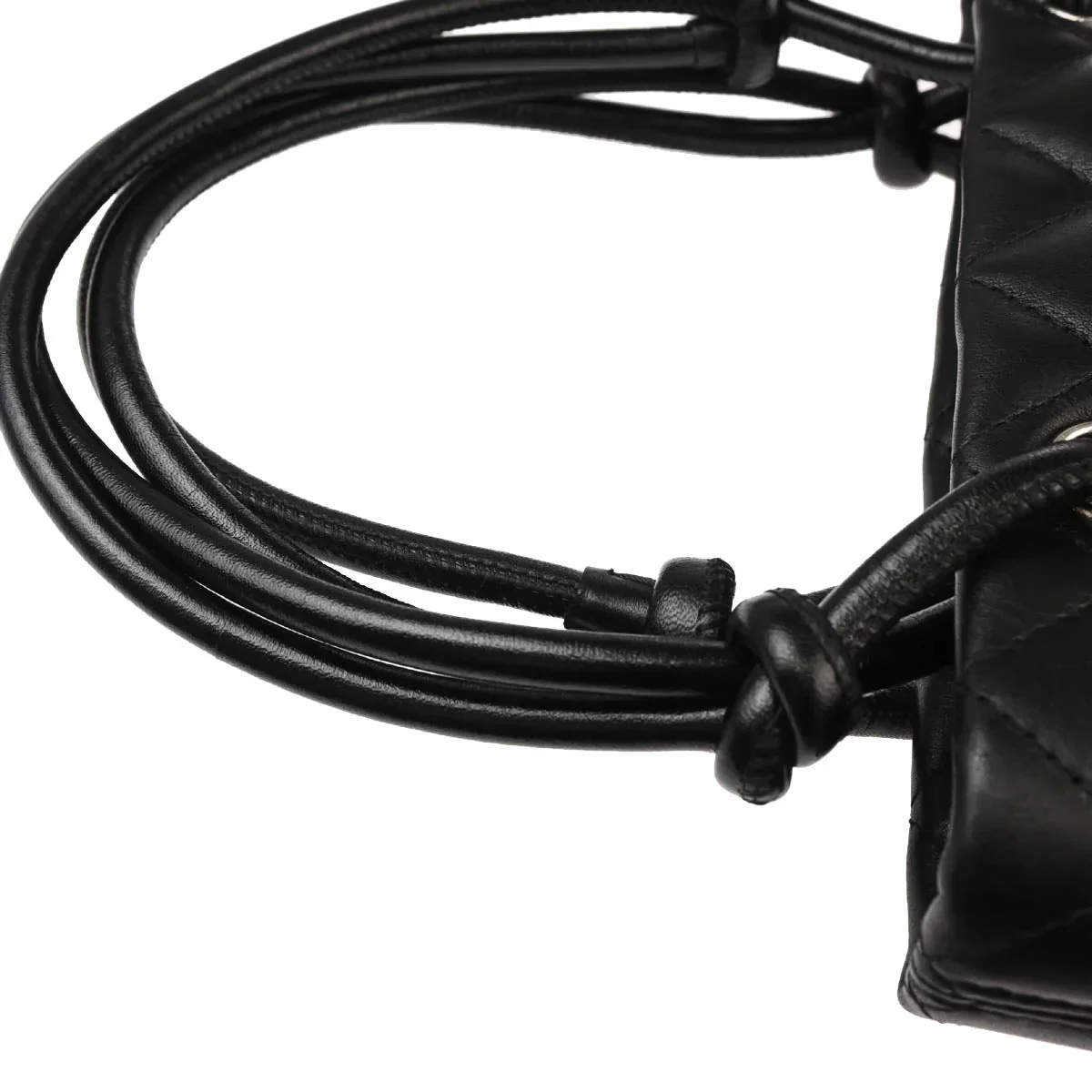 Chanel 2003-2004 Black Calfskin Cambon Ligne Tote Handbag - Image 7