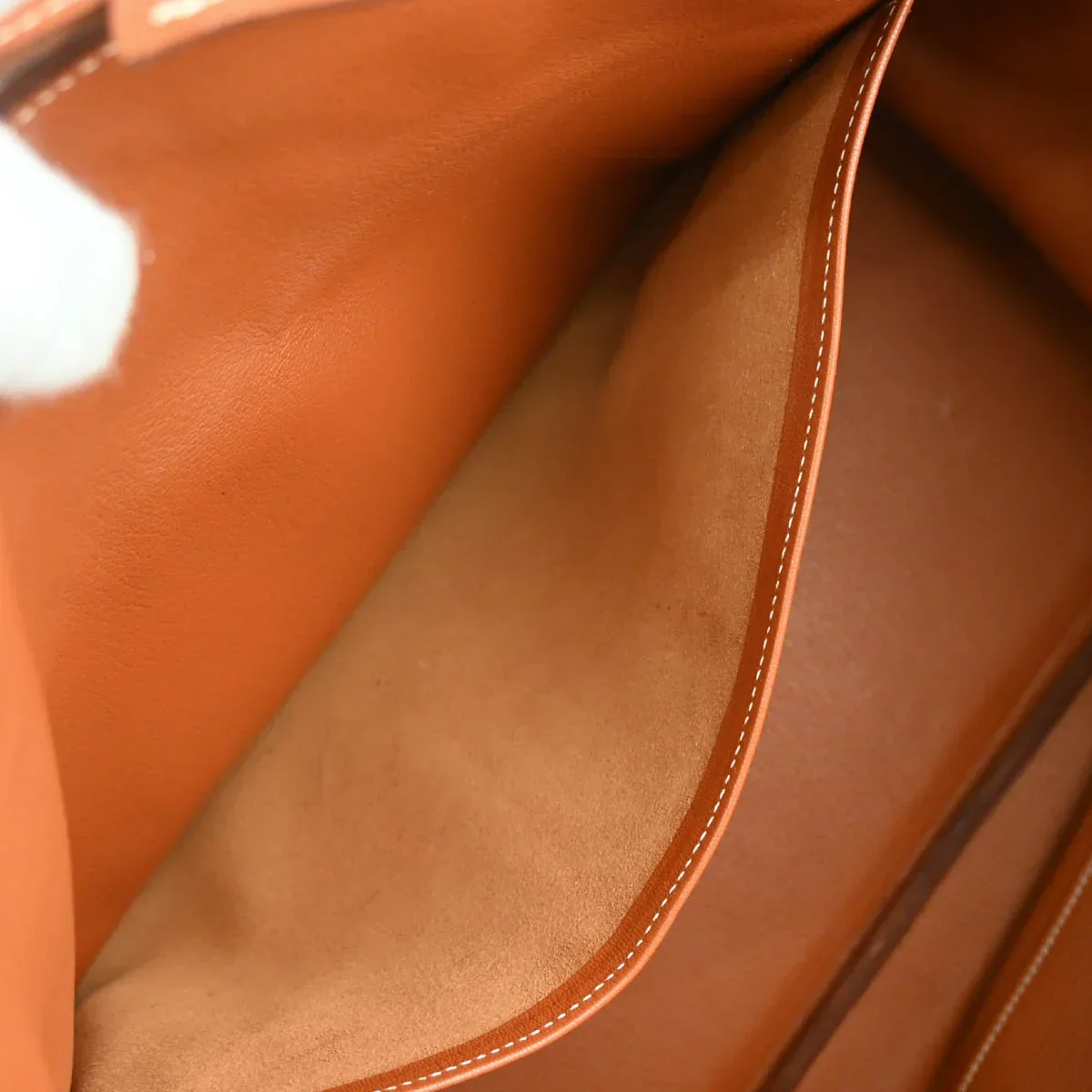 Hermes 2004 Gold Taurillon Clemence Birkin 40 Handbag - Image 8