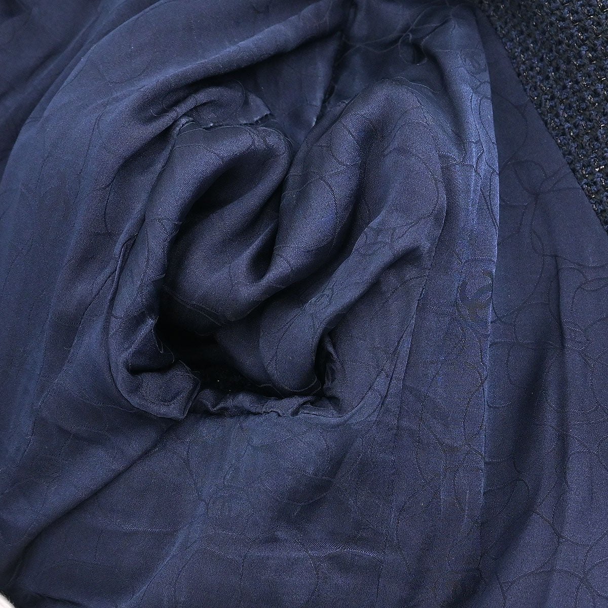 Chanel Single Breasted Jacket Navy #40 - Image 8