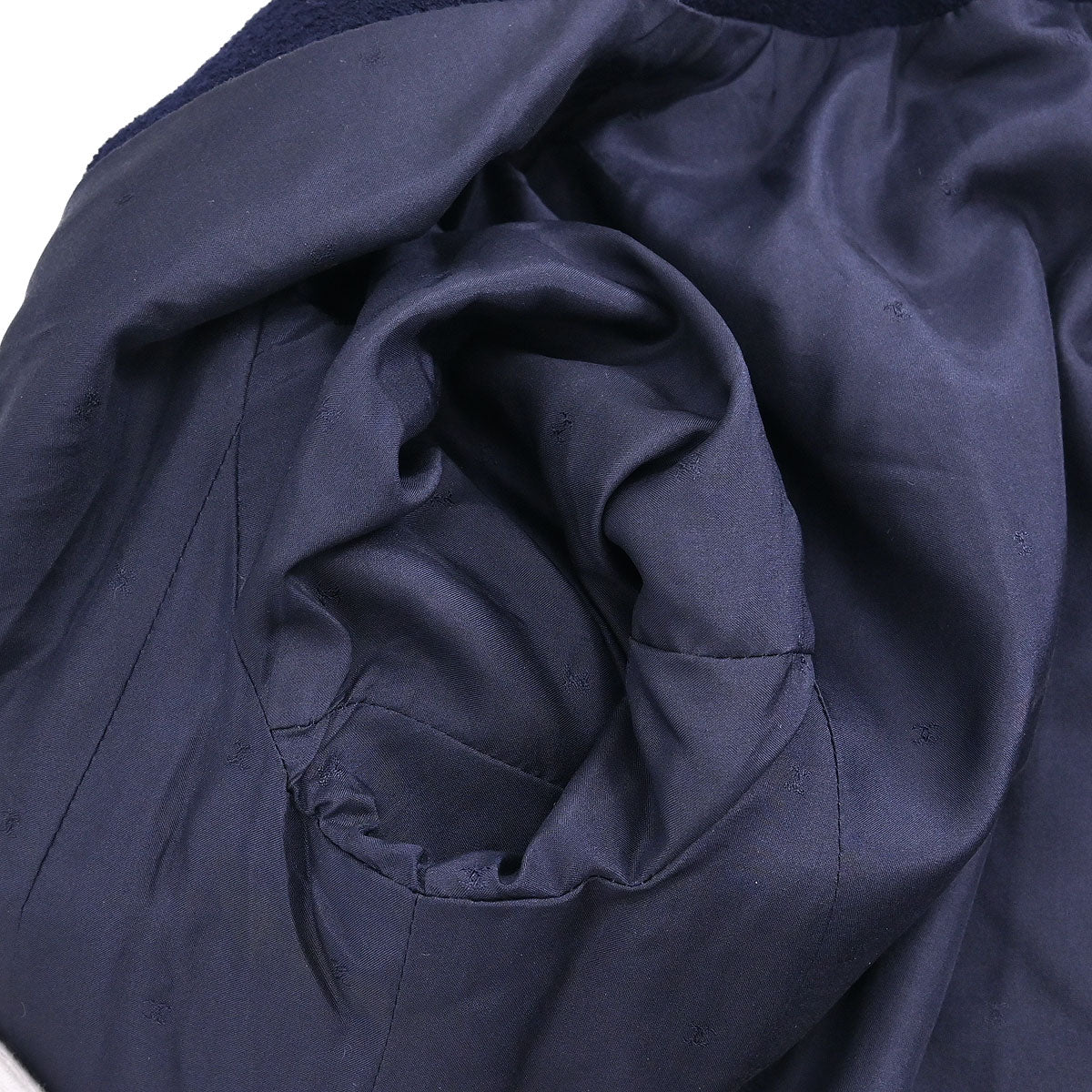 Chanel Collarless Jacket Navy - Image 9