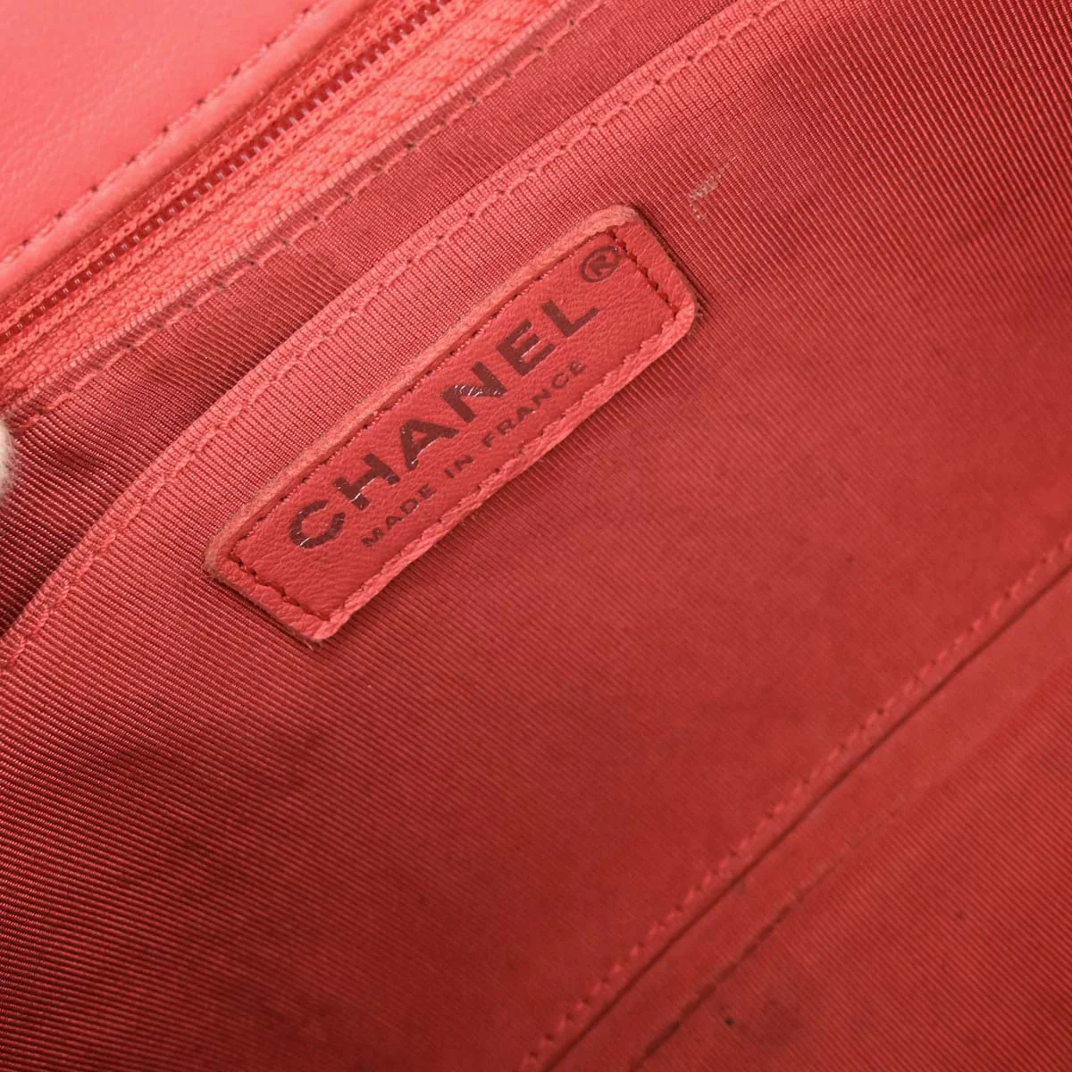 Chanel 2017 Pink Tweed Single Flap Patchwork Shoulder Bag - Image 5