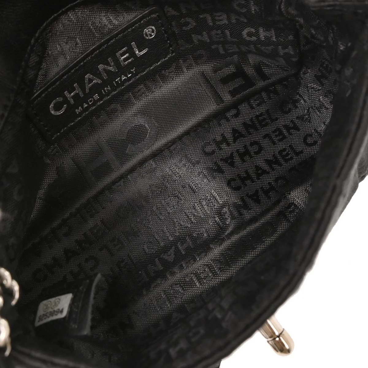 Chanel Black Satin Choco Bar Lipstick Shoulder Bag - Image 7
