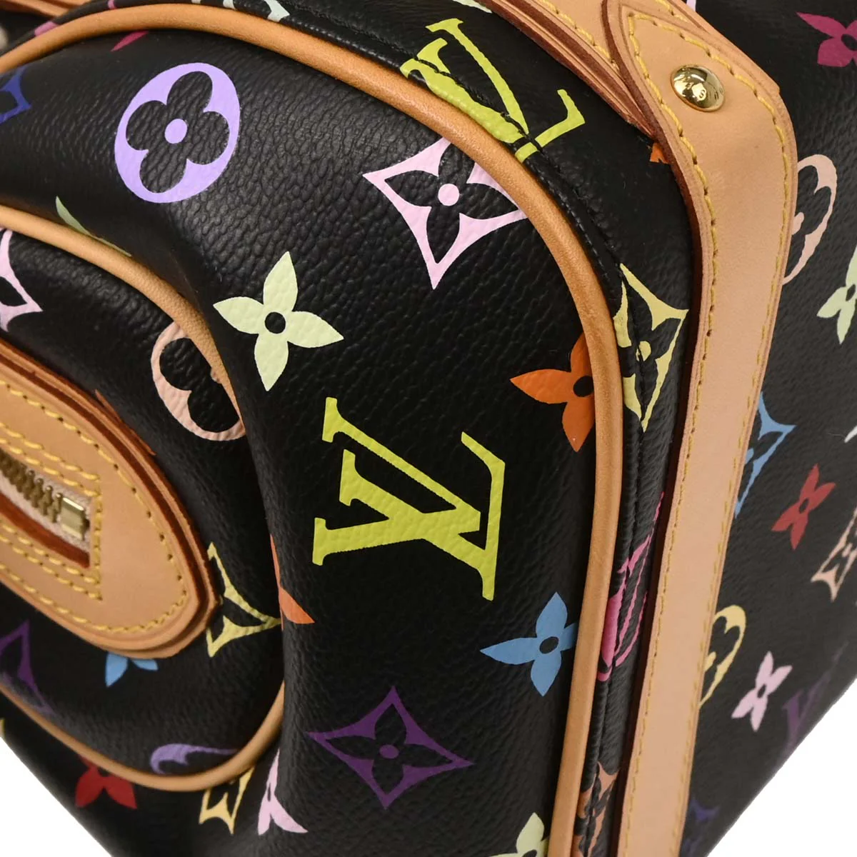 Louis Vuitton Black Monogram Multicolor Priscilla Handbag M40097 - Image 6