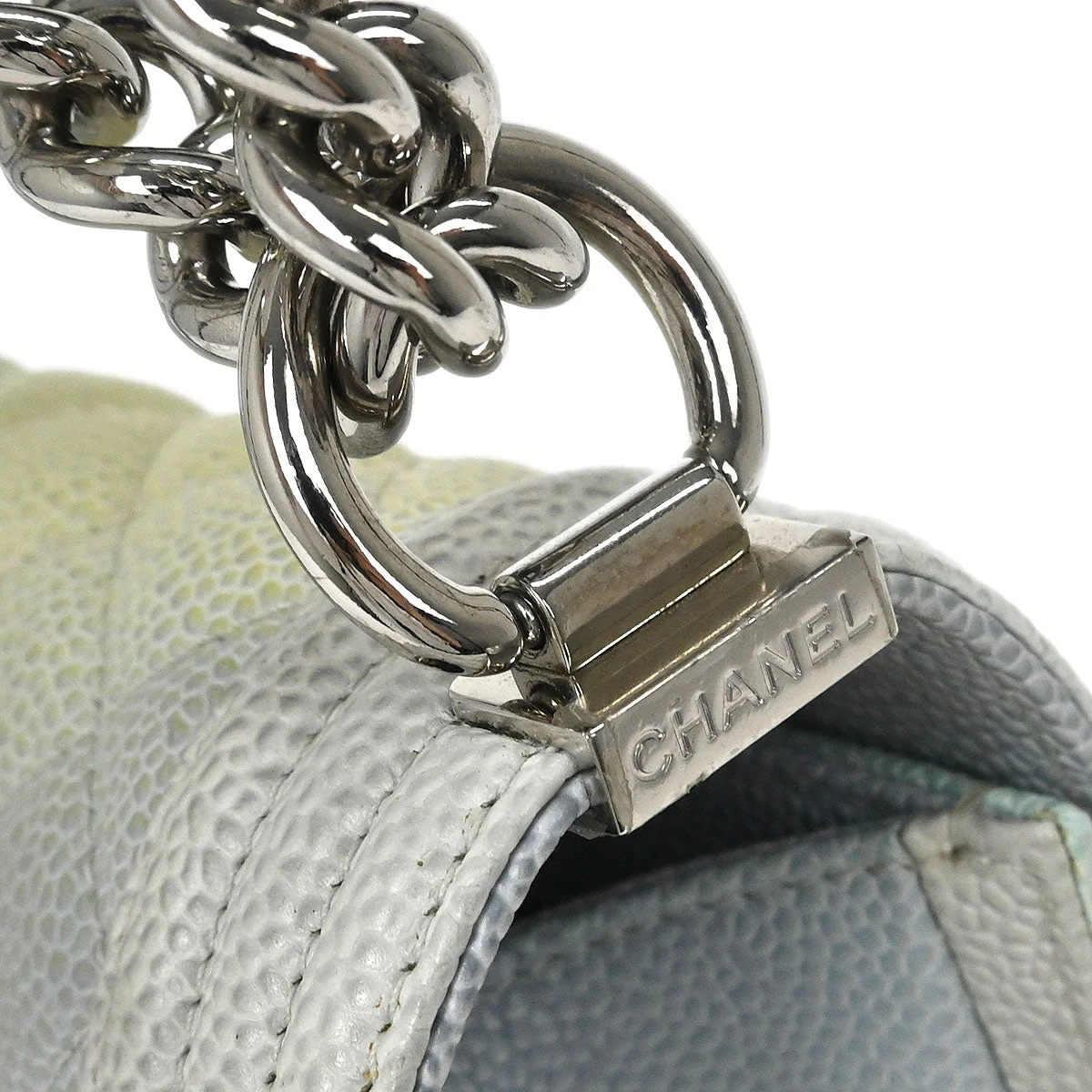 Boy Chanel 2018 Pastel Color Caviar Medium Shoulder Bag - Image 3