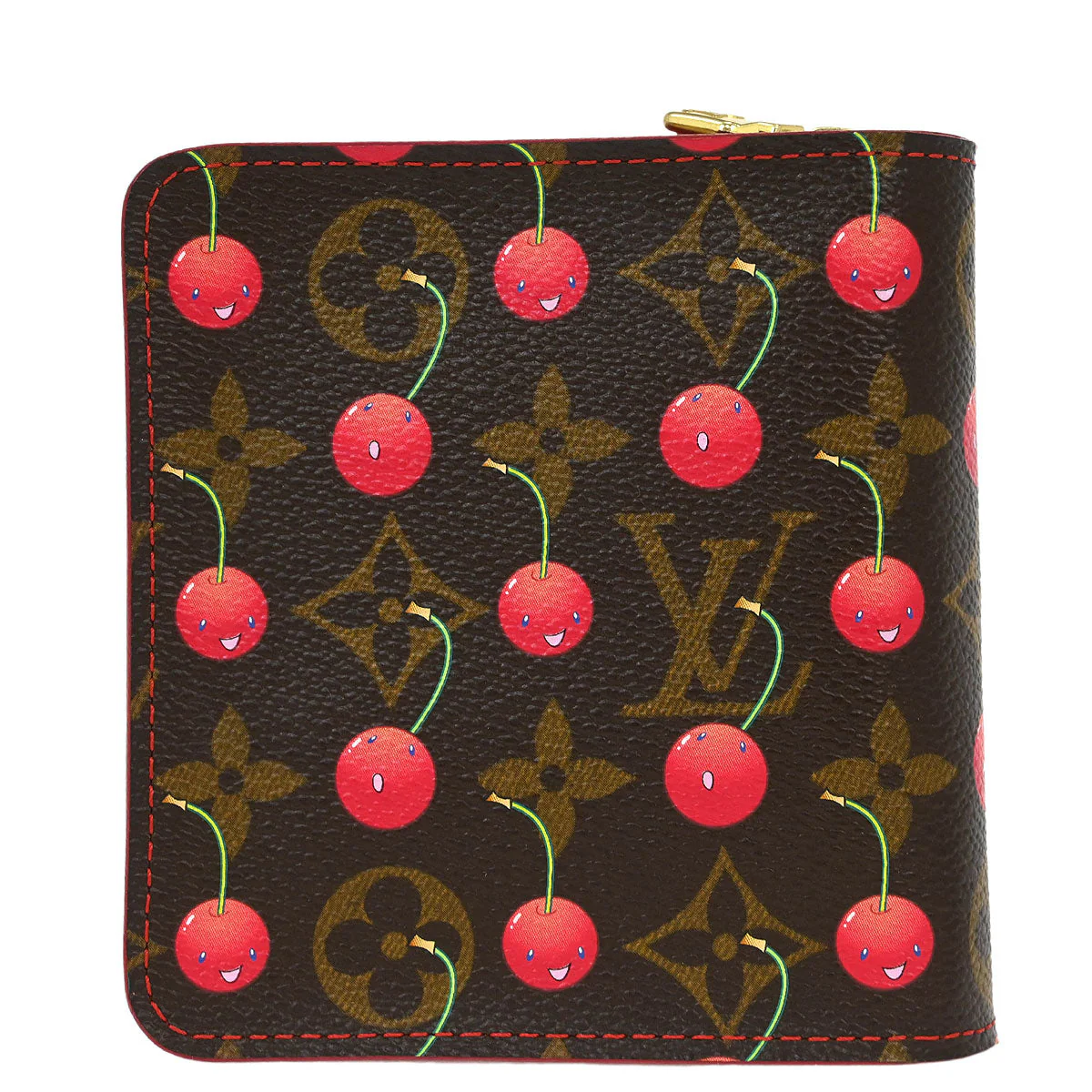Louis Vuitton Monogram Cherry Compact Zip Wallet M95005 - Image 2