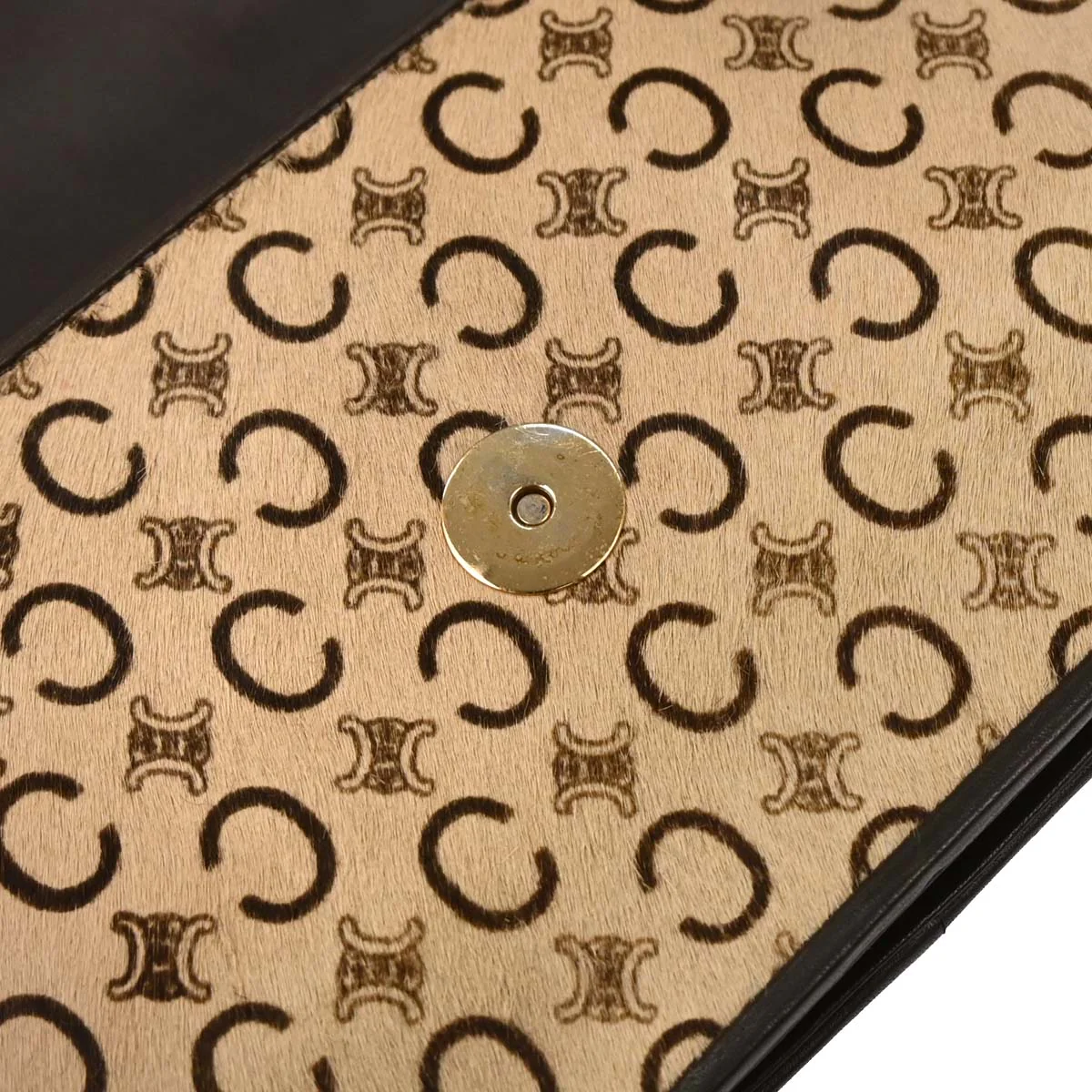 Celine Beige Pony Hair C Macadam Shoulder Bag - Image 10