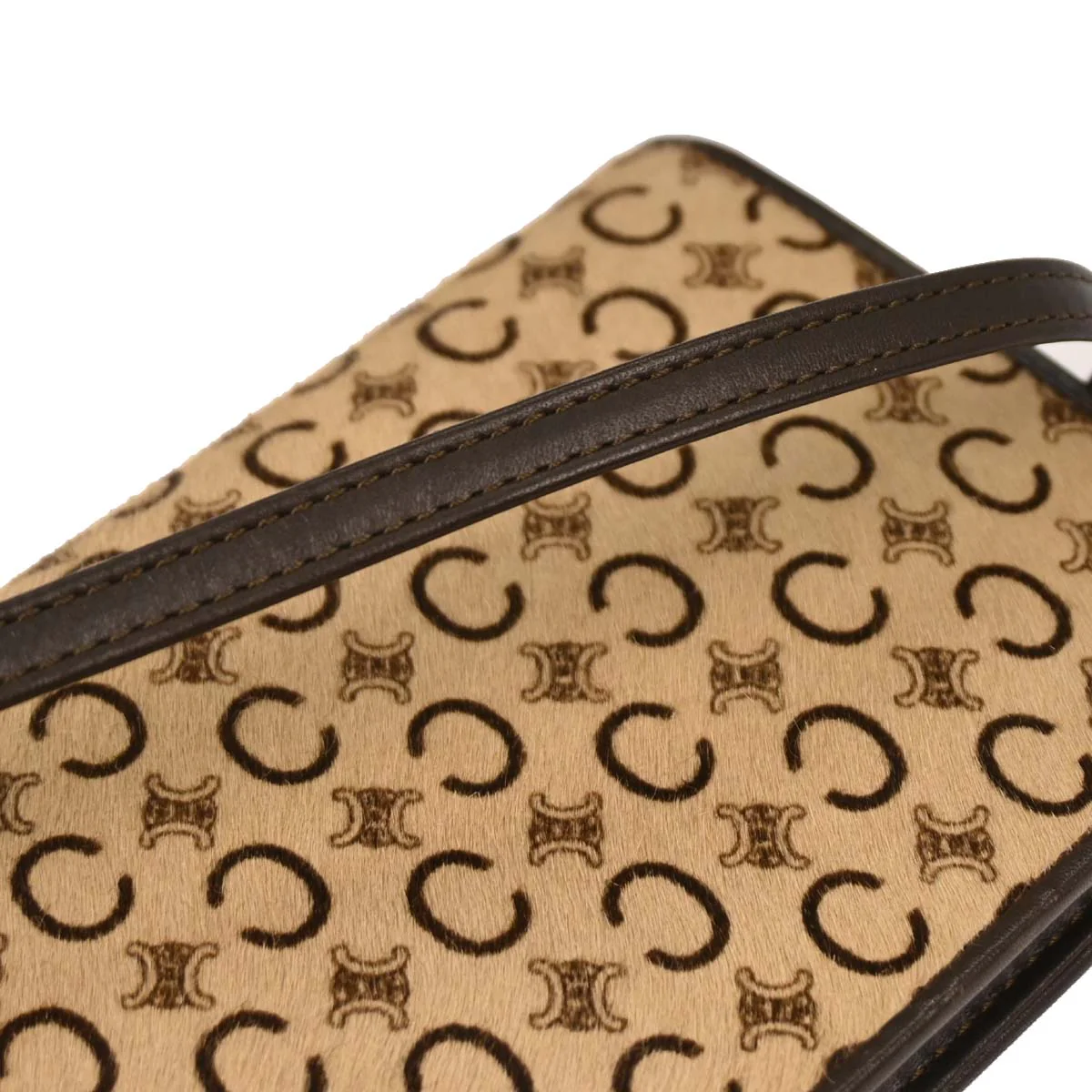 Celine Beige Pony Hair C Macadam Shoulder Bag - Image 3