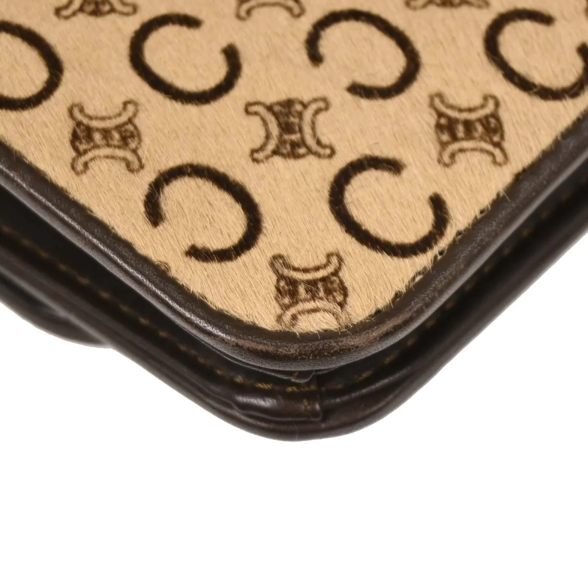 Celine Beige Pony Hair C Macadam Shoulder Bag - Image 4