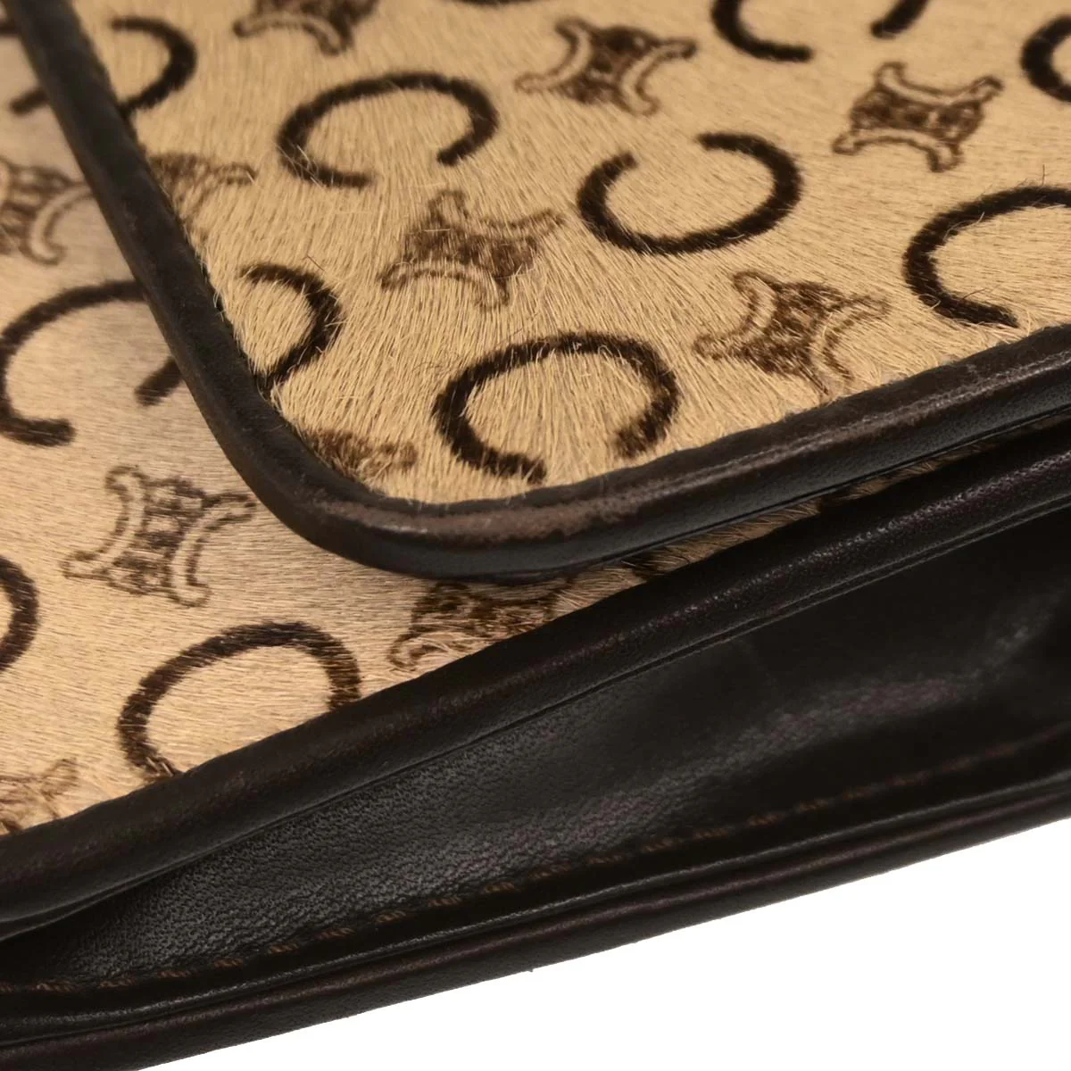 Celine Beige Pony Hair C Macadam Shoulder Bag - Image 6