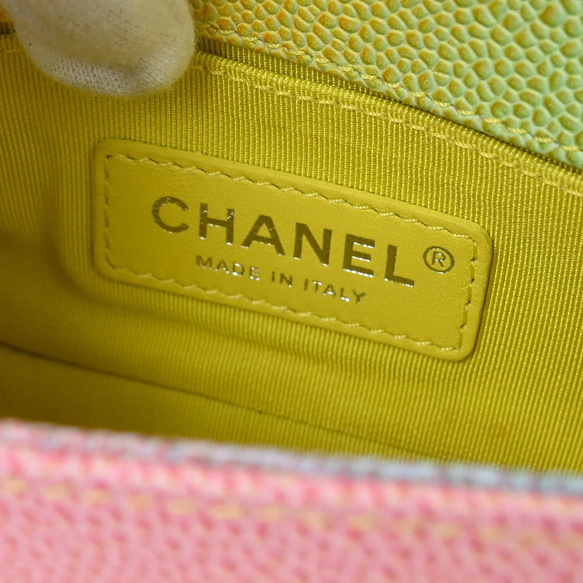 Boy Chanel 2017 Pastel Color Caviar Mini Shoulder Bag - Image 9