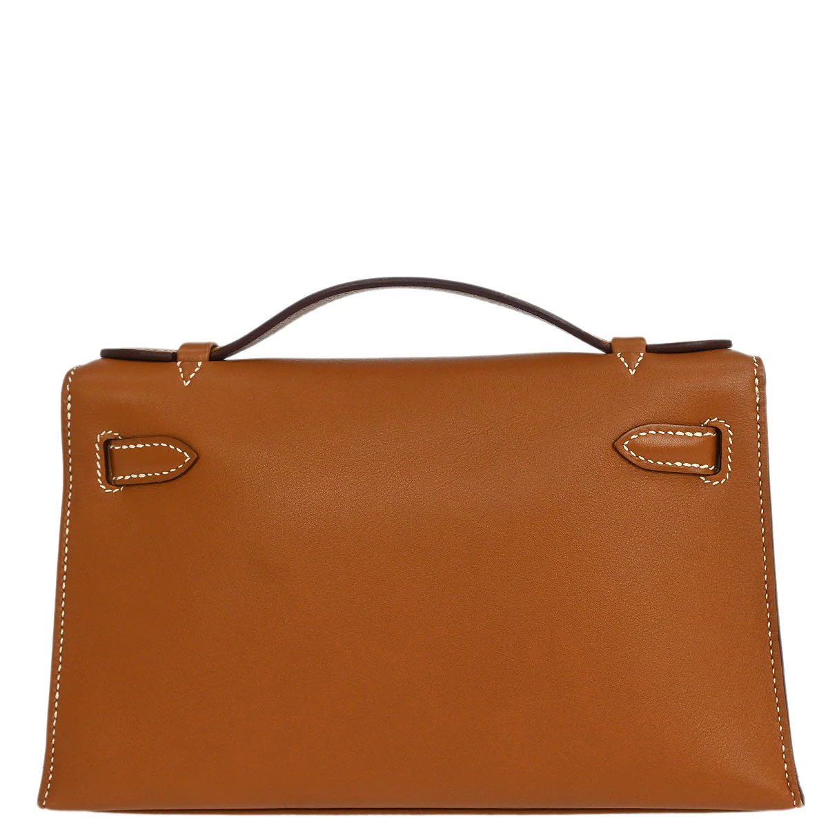 Hermes Gold Veau Swift Kelly Pochette Handbag - Image 2