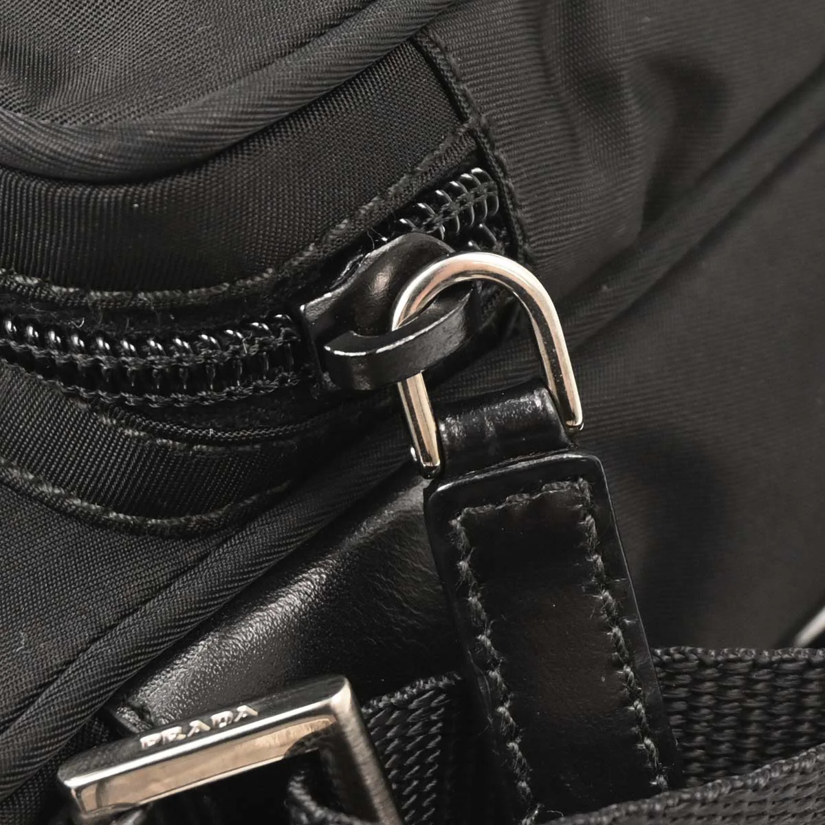 Prada Black Nylon Shoulder Bag - Image 4
