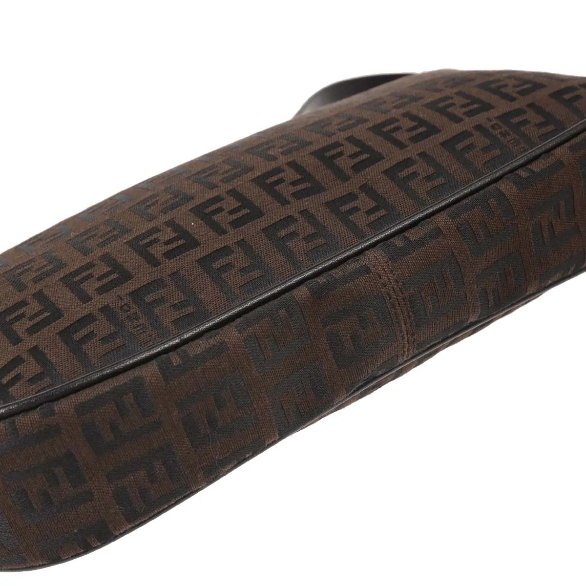 Fendi Brown Zucchino Handbag - Image 4