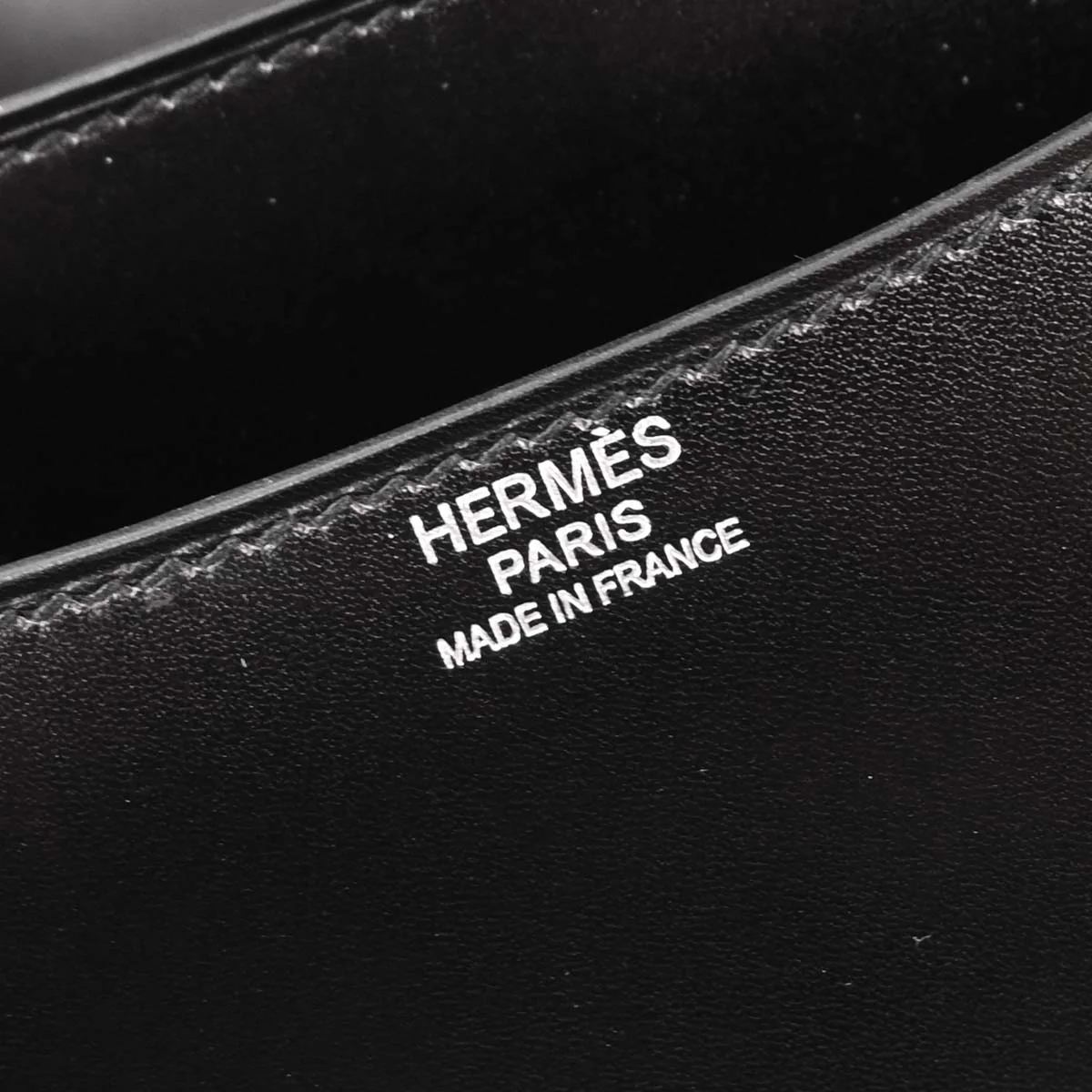 Hermes * Black Box Calf Lizard Constance 23 Shoulder Bag - Image 9