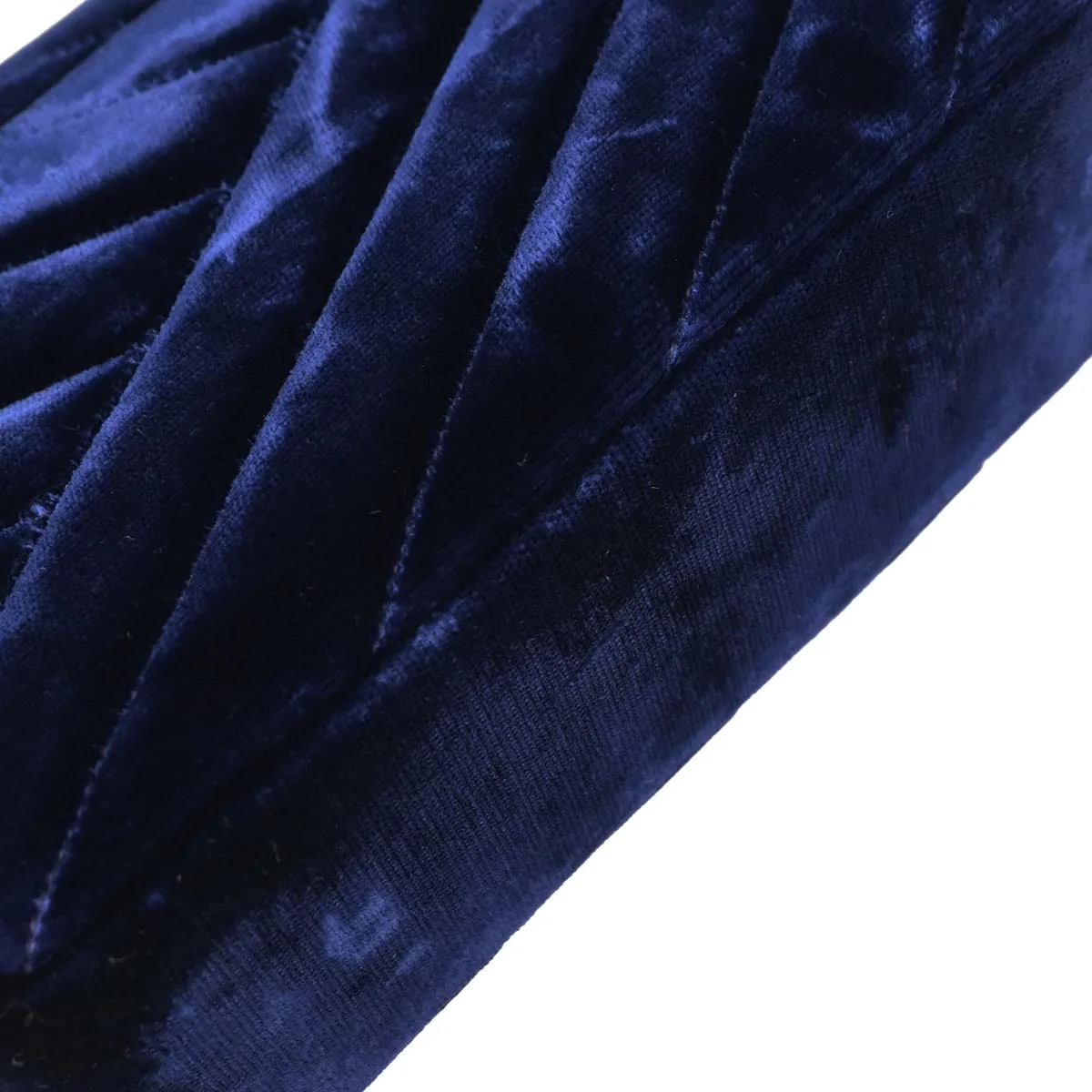 Chanel 1991-1994 Navy Velvet Rhinestone Shoulder Bag - Image 3