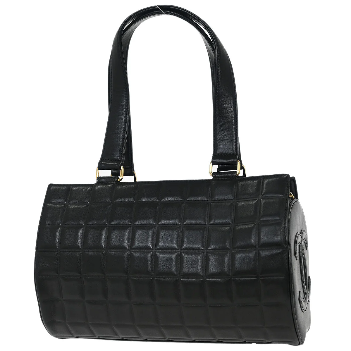 Chanel Black Lambskin Choco Bar Handbag - Image 2