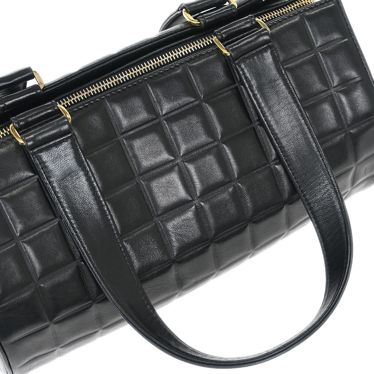 Chanel Black Lambskin Choco Bar Handbag - Image 5