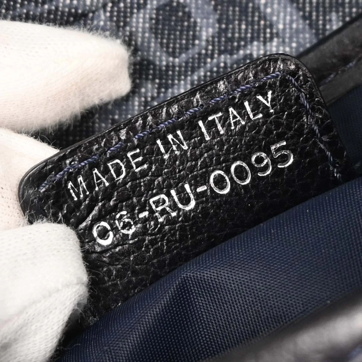 Christian Dior Navy Canvas Flight Trotter Saddle Handbag - Image 10