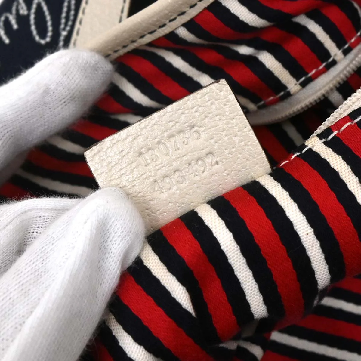 Gucci Navy Canvas Abbey Hobo Handbag - Image 10