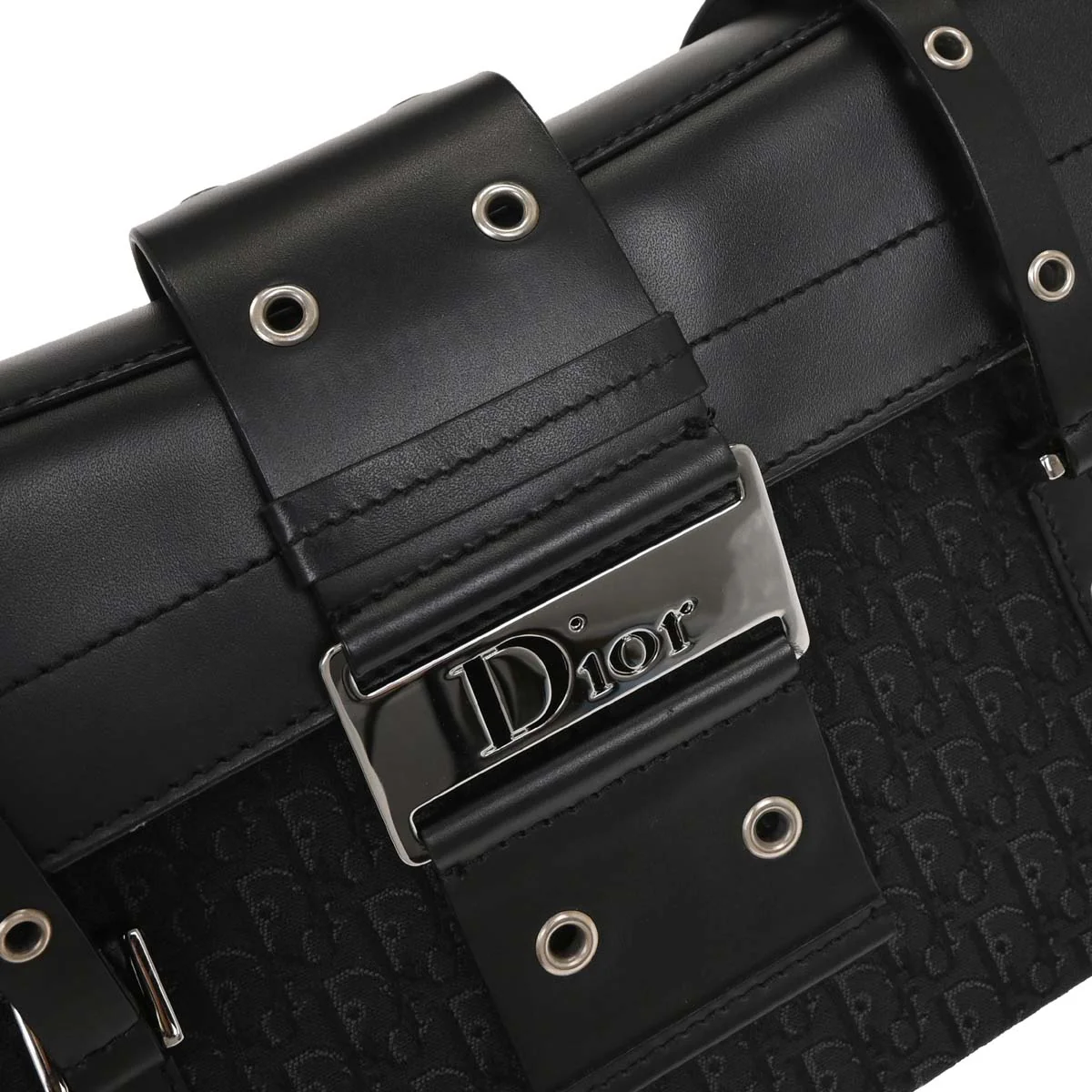 Christian Dior 2003 Black Street Chic Trotter Handbag - Image 7