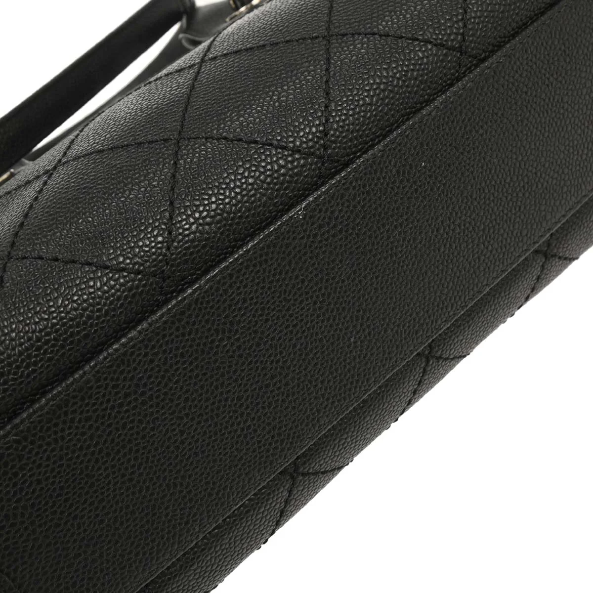 Chanel 2014-2015 Black Caviar Bowling Bag - Image 6