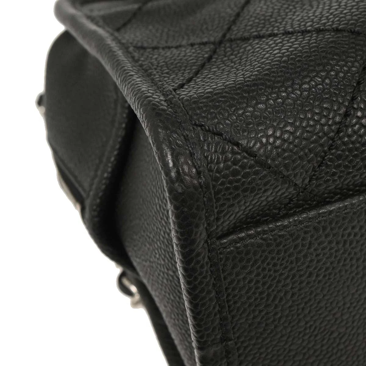 Chanel 2014-2015 Black Caviar Bowling Bag - Image 7