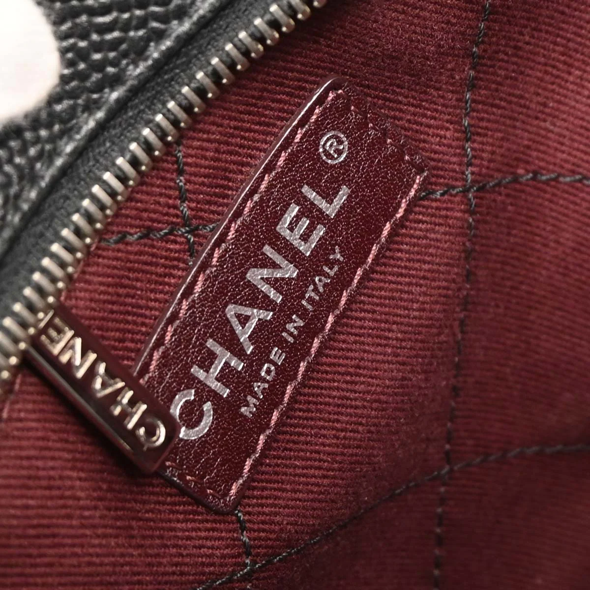 Chanel 2014-2015 Black Caviar Bowling Bag - Image 9