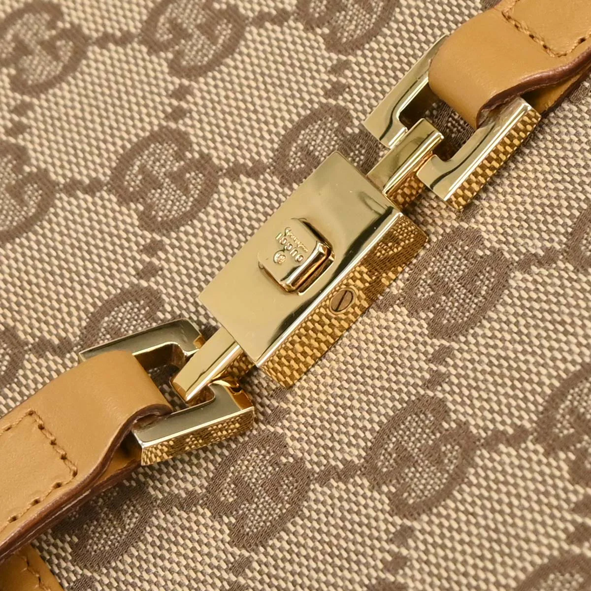 Gucci Beige GG Jackie Handbag - Image 5