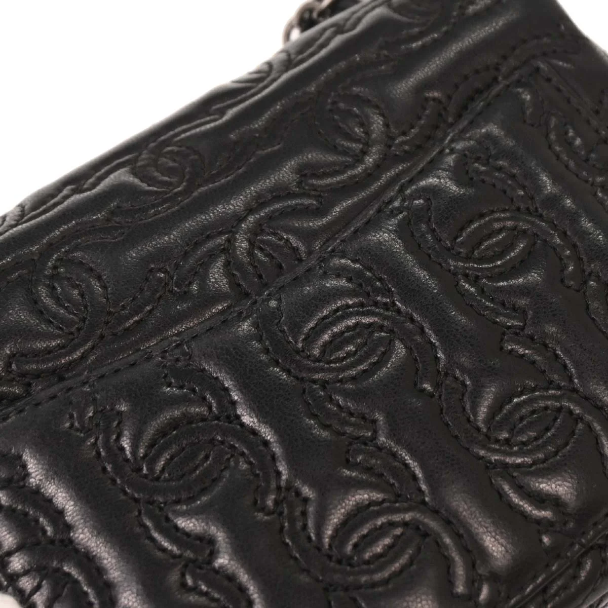 Chanel 2016-2017 Black Lambskin Mini Classic Square Flap Bag 17 - Image 4