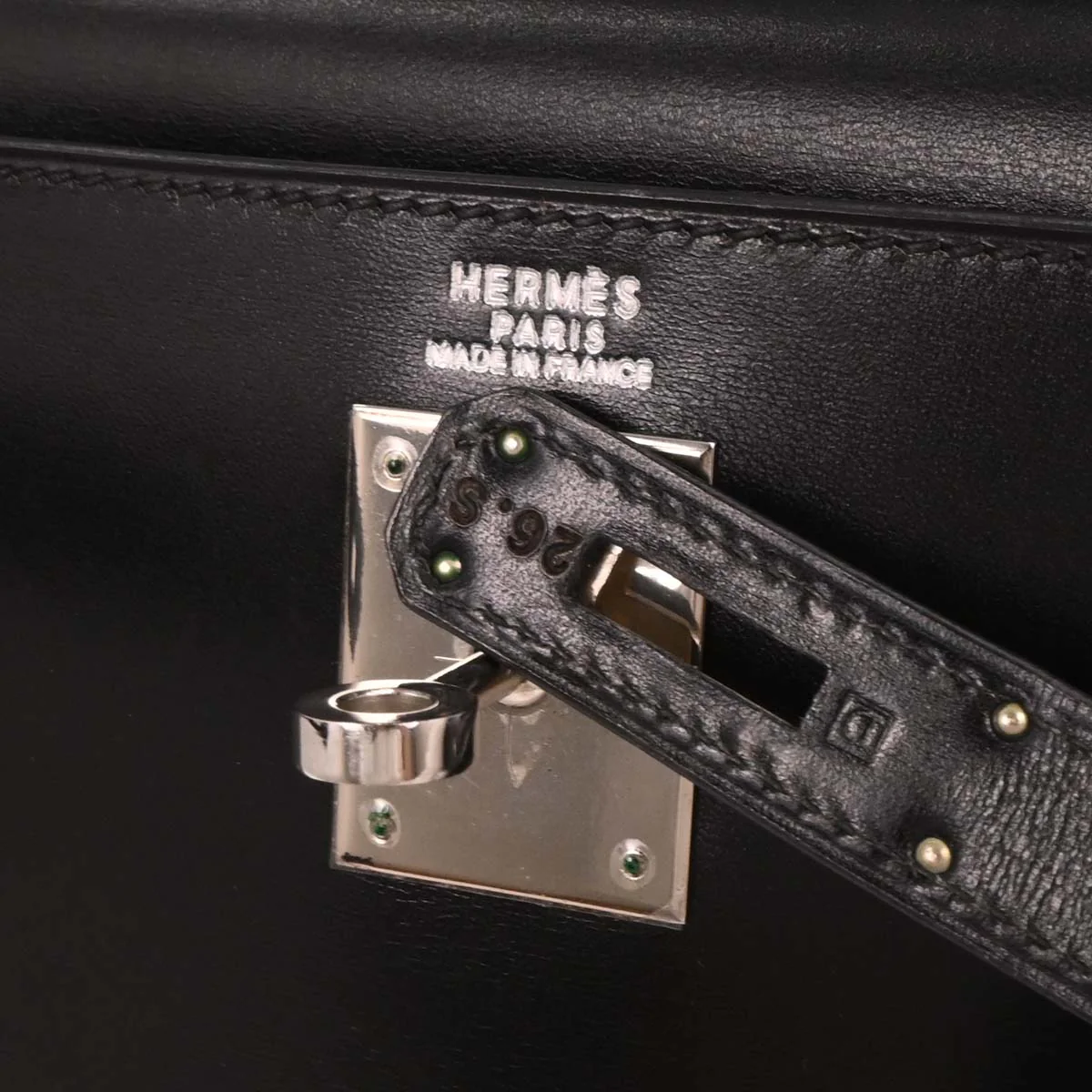 Hermes 2000 Black Box Calf Kelly 32 Retourne 2way Shoulder Handbag - Image 10