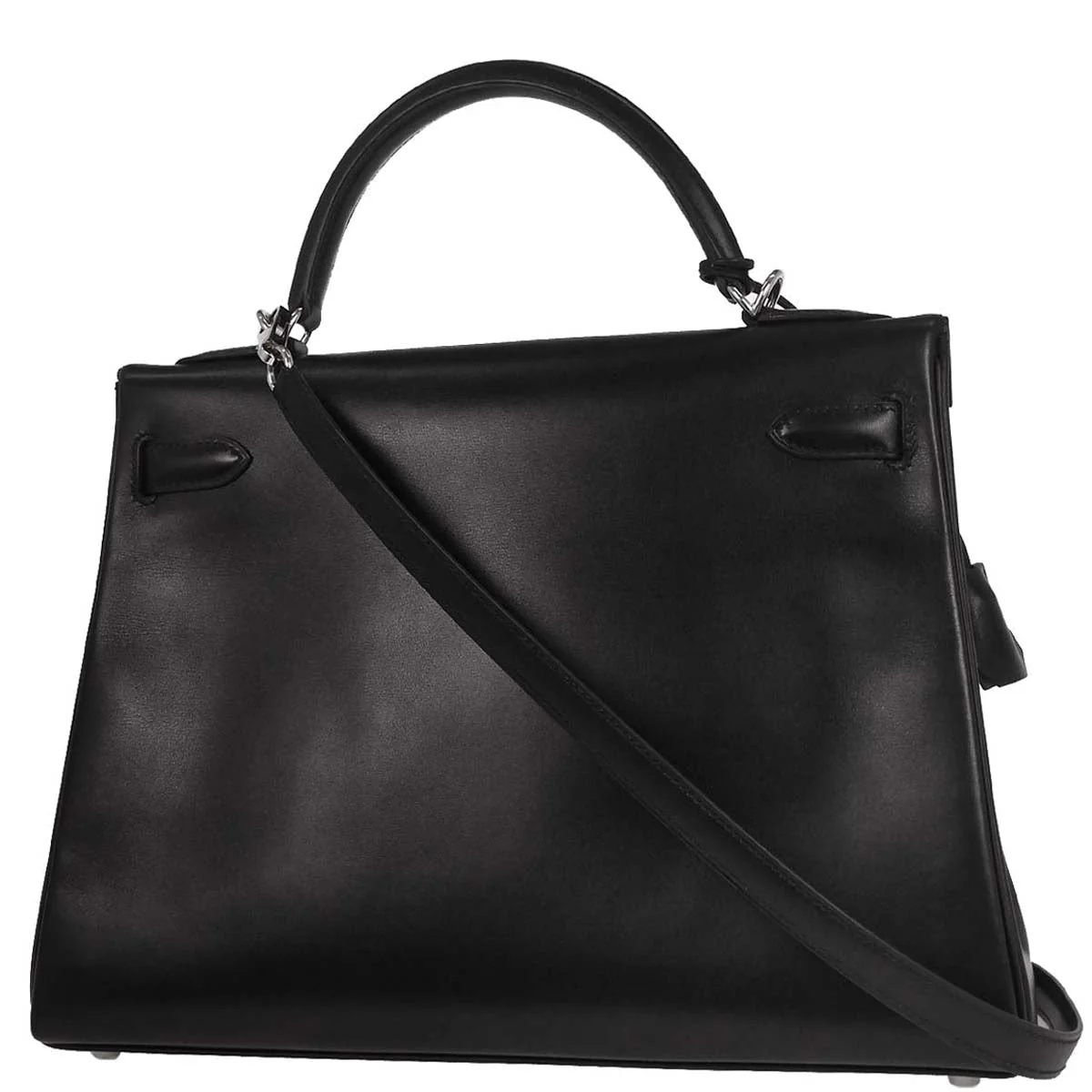 Hermes 2000 Black Box Calf Kelly 32 Retourne 2way Shoulder Handbag - Image 2