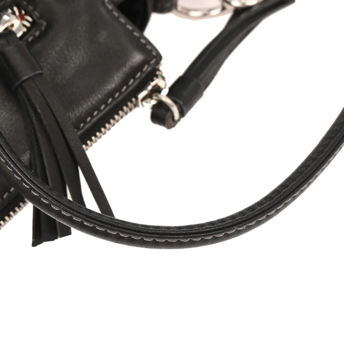 Loewe * Black Leather Shoulder Bag - Image 7